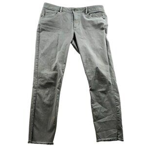 Loft Womens Curvy Skinny Crop Jeans 29/8 Classic Casual Frayed Hem Grey Denim